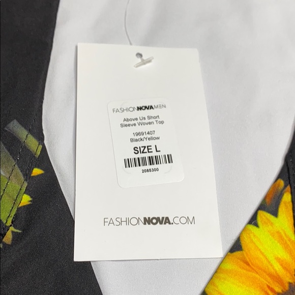 Sunflower Men's Button Down Short Sleeve Large - Picture 8 of 12